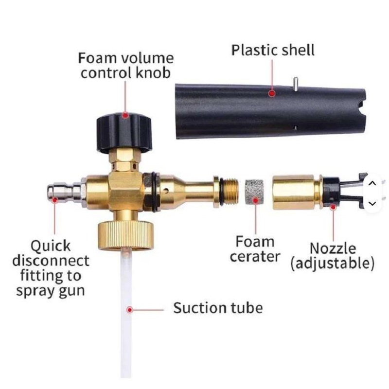 자동차 세척기 고압 세척 건 폼 제트 병 조절 가능한  - Pressure Washer Foam Gun 리뷰 및 가격